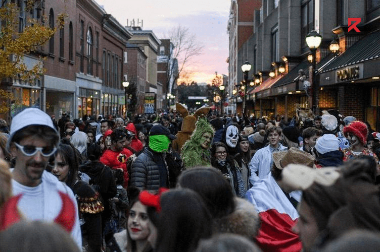 People are out in the streets of America for Salem Halloween Festival which is the best place to visit this Halloween